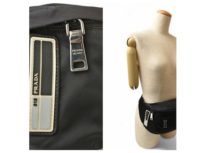 Prada Nylon Bauchtasche Schwarz - Ansicht 4