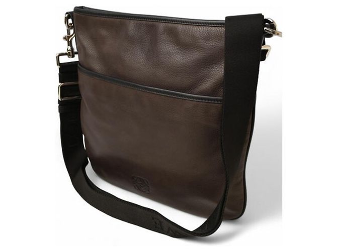Borsa a Spalla Loewe Anagram in Marrone Scuro - vista 4