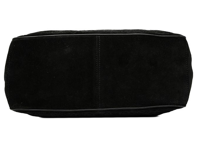 Céline Borsa Boogie in suede Macadam nera Celine Nero - vista 3