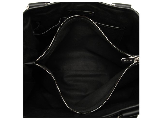 Céline Borsa Boogie in suede Macadam nera Celine Nero - vista 4