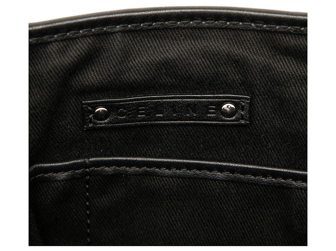 Céline Borsa Boogie in suede Macadam nera Celine Nero - vista 5