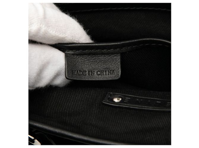 Céline Borsa Boogie in suede Macadam nera Celine Nero - vista 6