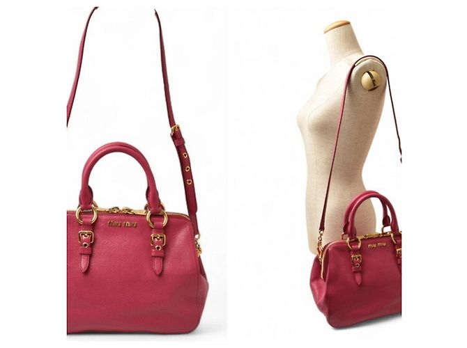 Borsa a spalla/borsa Miu Miu 2 in 1 in rosa - vista 3