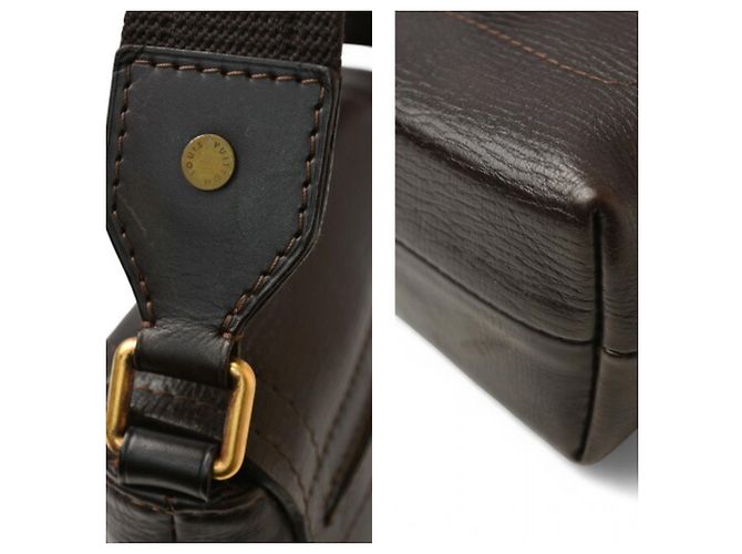 Borsa a Spalla da Uomo Louis Vuitton Coffee Utah Yuma Marrone - vista 4