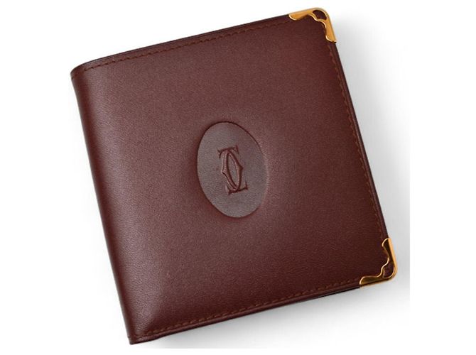 Portafoglio bi-fold Cartier Must de Bordeaux Bordò - vista 3