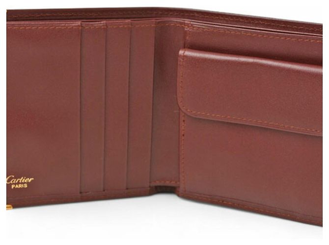 Portafoglio bi-fold Cartier Must de Bordeaux Bordò - vista 7