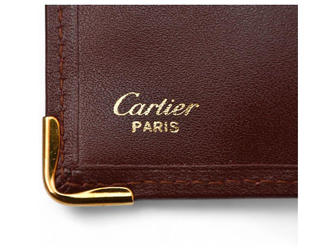 Portafoglio bi-fold Cartier Must de Bordeaux Bordò - vista 8
