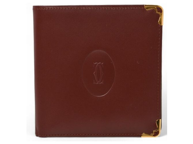 Portafoglio bi-fold Cartier Must de Bordeaux Bordò - vista 2