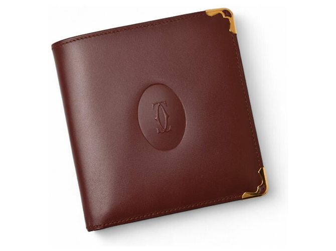 Portafoglio bi-fold Cartier Must de Bordeaux Bordò - vista 3