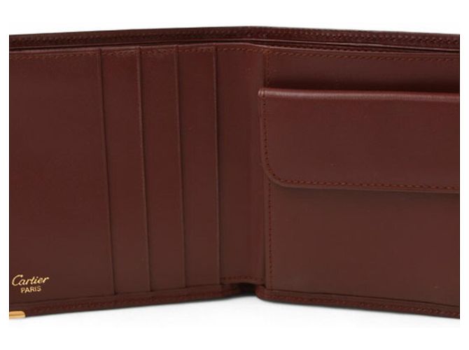 Portafoglio bi-fold Cartier Must de Bordeaux Bordò - vista 7
