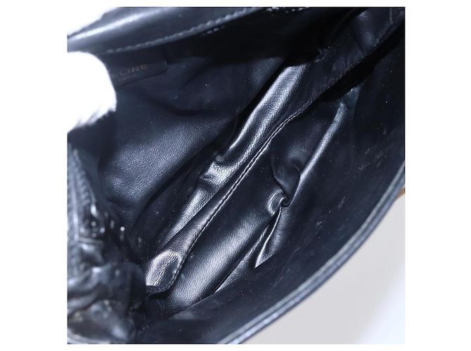 Céline Borsa a Spalla Celine in Pelle Nero - vista 5