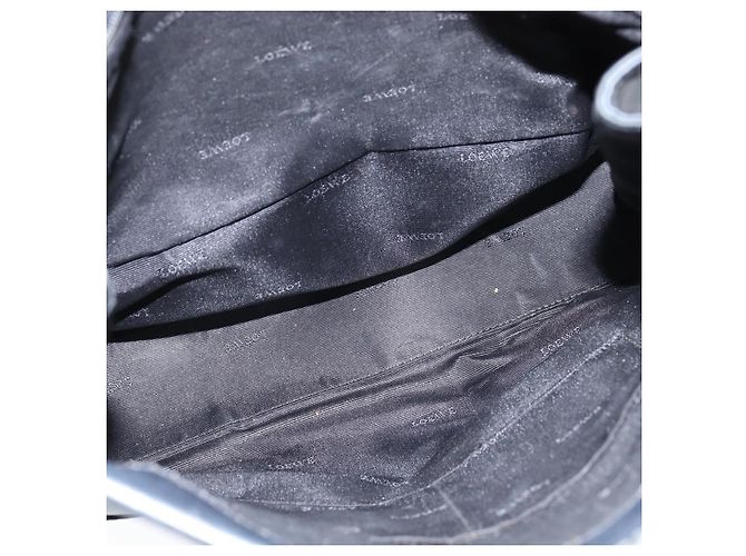 Borsa a Spalla Loewe Anagram in Pelle Nero - vista 5