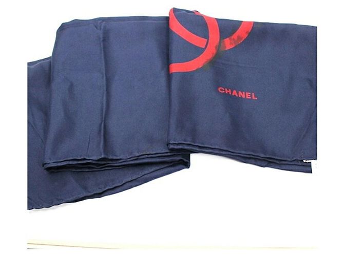 Bufanda de seda roja Chanel - vista 10