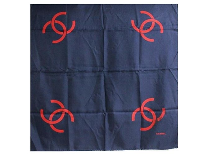 Bufanda de seda roja Chanel - vista 2