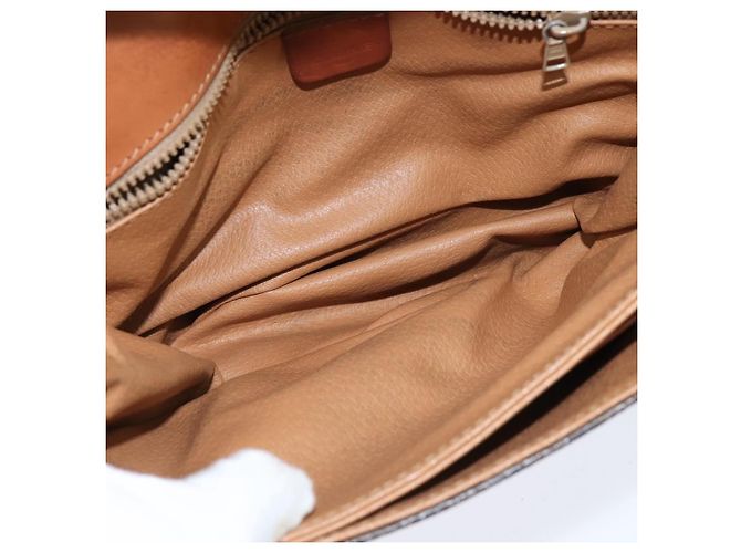 Céline Borsa a Spalla Celine Macadam in Pelle PVC Marrone - vista 5
