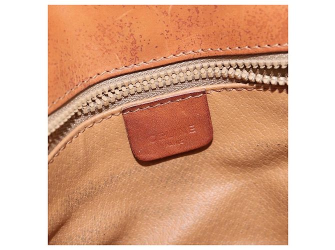 Céline Borsa a Spalla Celine Macadam in Pelle PVC Marrone - vista 6