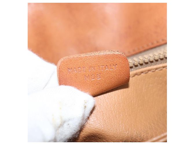 Céline Borsa a Spalla Celine Macadam in Pelle PVC Marrone - vista 7