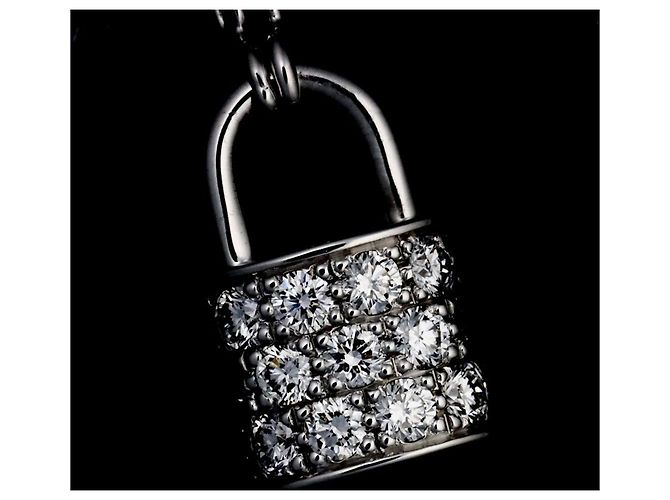 Collana in diamante Pavé Lockit Pandante Louis Vuitton - vista 6