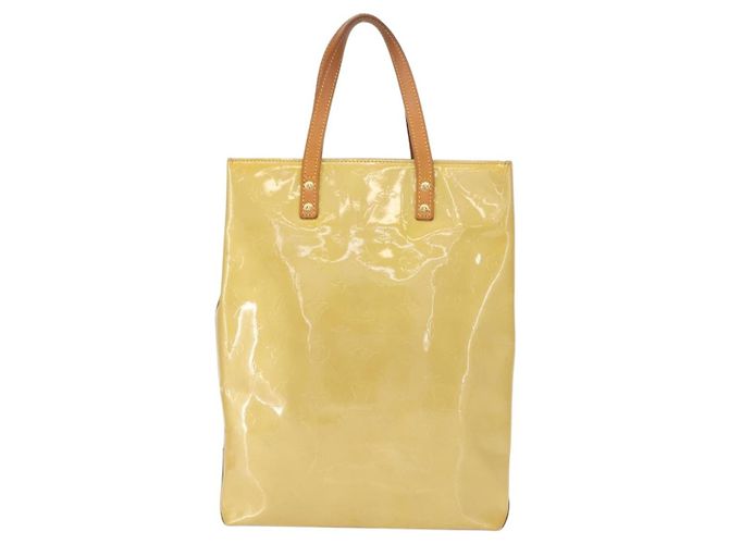 Borsa Reade Monogram Vernis MM Louis Vuitton Beige - vista 2