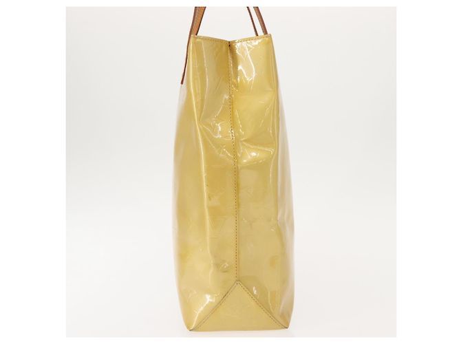Borsa Reade Monogram Vernis MM Louis Vuitton Beige - vista 3