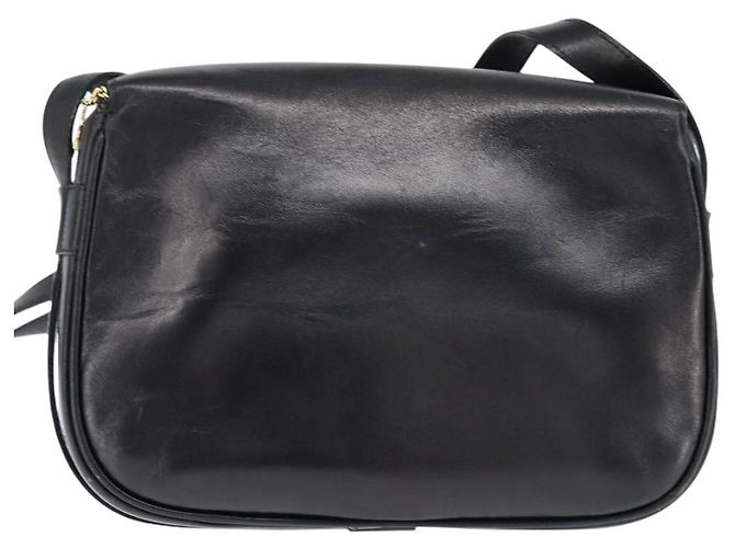 Céline Bolsa de Ombro de Couro Celine Preto - vista 2