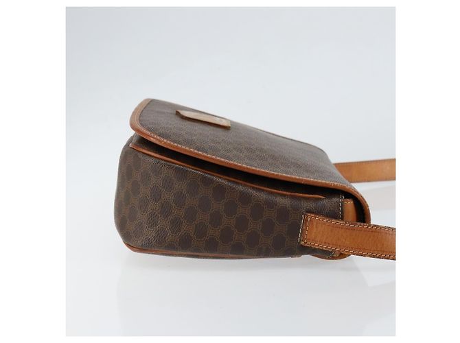 Céline Bolsa de Ombro Celine Macadam em Couro PVC Marrom - vista 3