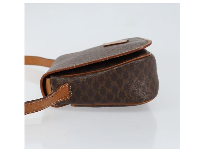 Céline Bolsa de Ombro Celine Macadam em Couro PVC Marrom - vista 4
