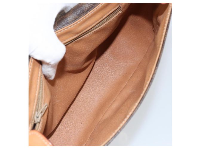 Céline Bolsa de Ombro Celine Macadam em Couro PVC Marrom - vista 5