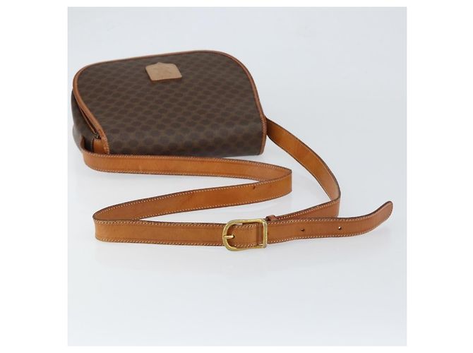 Céline Bolsa de Ombro Celine Macadam em Couro PVC Marrom - vista 7
