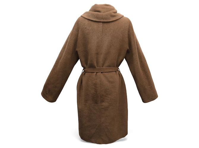 ABRIGO LARGO MAX MARA MANUELA 70% ALPACA Y 30% LANA CINTURÓN CAMEL Camello - vista 3