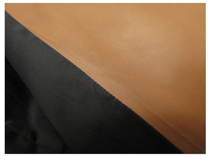 NUEVO RARO TRENCH LARGO SAINT LAURENT 740485 36 S ABRIGO DE CUERO CAMEL Camello - vista 13
