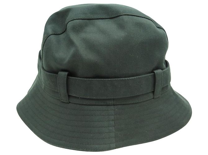 NEUER LOUIS VUITTON HUT GRÖSSE 60 AUS SCHWARZEM BAUMWOLL MIT DAMIER-INNENFUTTER - Ansicht 9