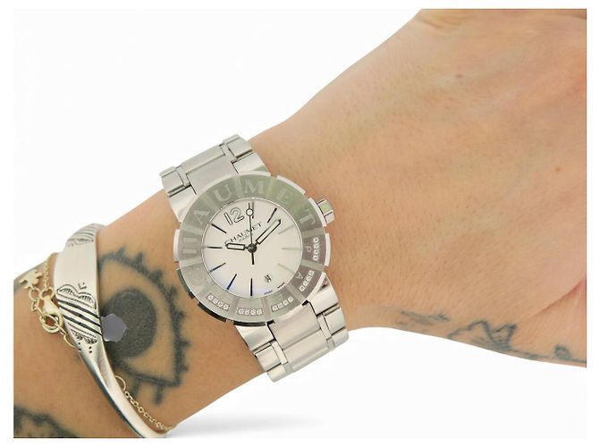 RELÓGIO CHAUMET CLASS ONE 622C 33MM EM AÇO COM 20 DIAMANTES RELÓGIO LADY QUARTZ - vista 13