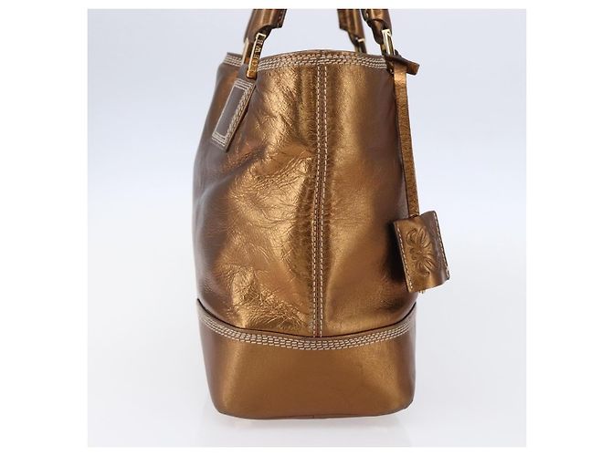 Borsa in pelle Anagram vintage Loewe Metallico - vista 3