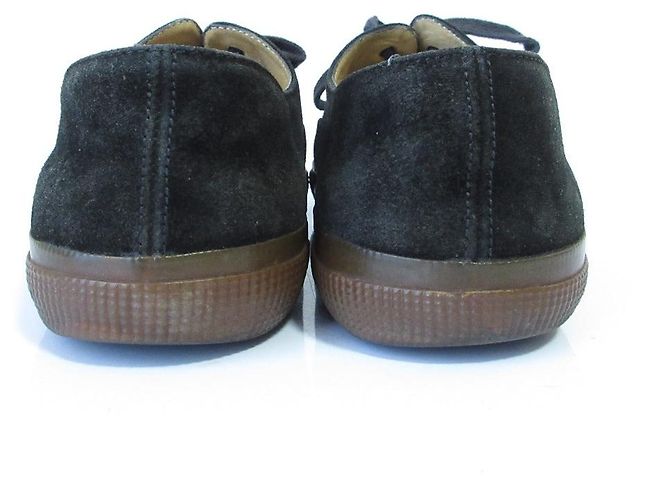 Timeless Scarpe flat in suede con lacci Chanel Coco Mark Nero - vista 6