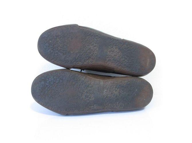 Timeless Scarpe flat in suede con lacci Chanel Coco Mark Nero - vista 7