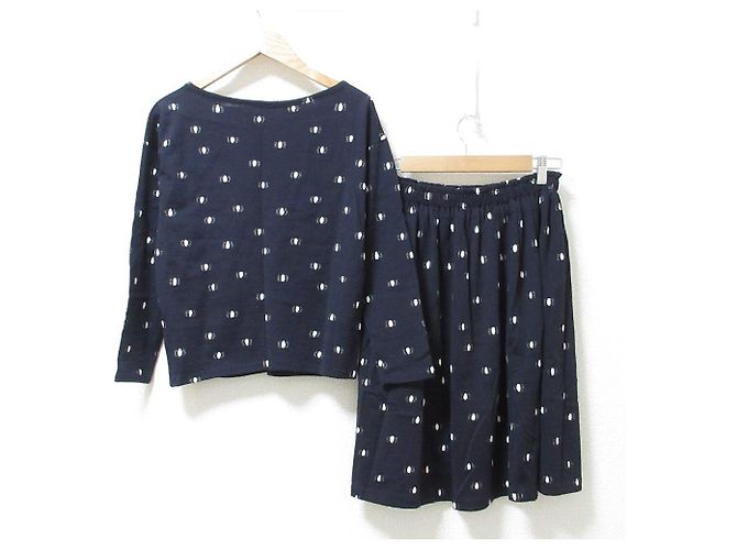 Autre Marque Conjunto Jacquard de Lunares Sally Scott Azul Azul marino - vista 3