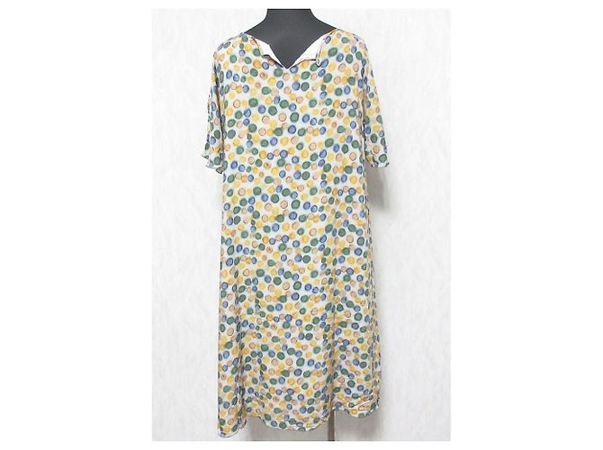 Autre Marque Punkterkleid Sally Scott Beige - Ansicht 2
