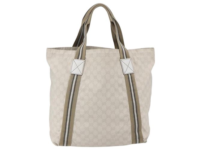 Tote Original Web Gucci in tela GG alta Beige - vista 2