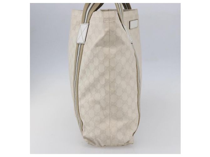 Tote Original Web Gucci in tela GG alta Beige - vista 3