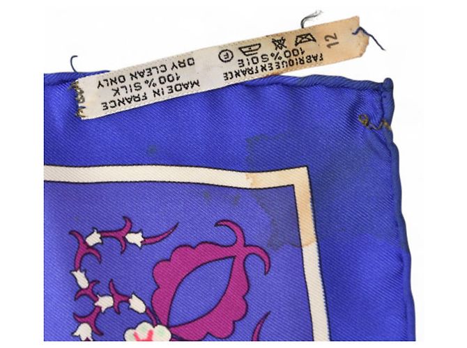 Hermès Carré 90 Seidenschal Blau - Ansicht 6