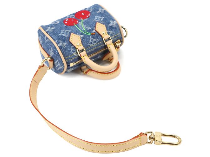 Portachiavi Micro Speedy LV x TM di Louis Vuitton Blu Monogramma - vista 6