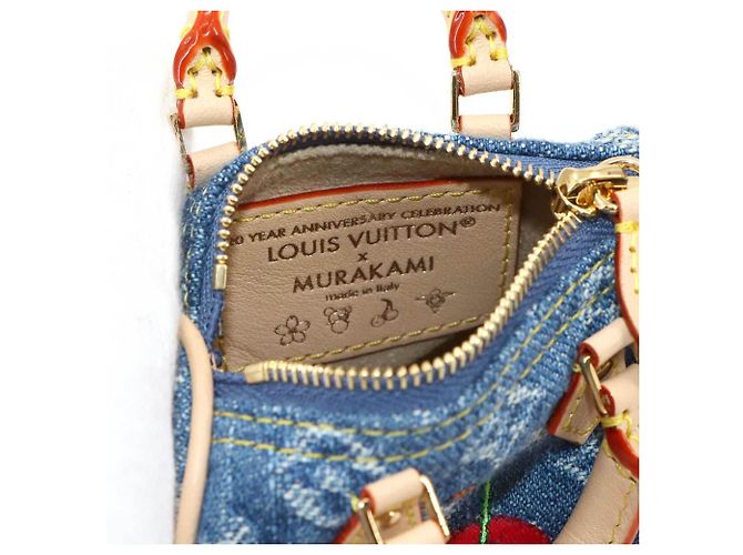 Portachiavi Micro Speedy LV x TM di Louis Vuitton Blu Monogramma - vista 8
