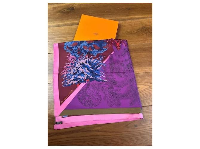 Foulard in seta Hermès 90 x 90 Multicolore - vista 3