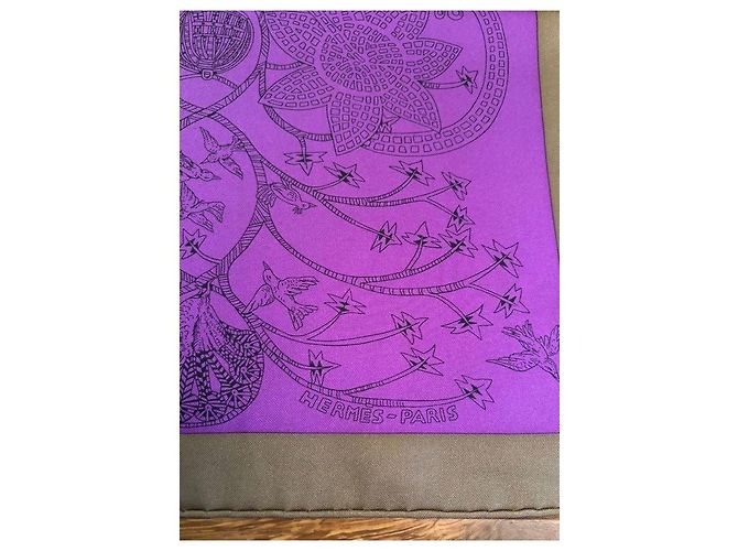 Foulard in seta Hermès 90 x 90 Multicolore - vista 8