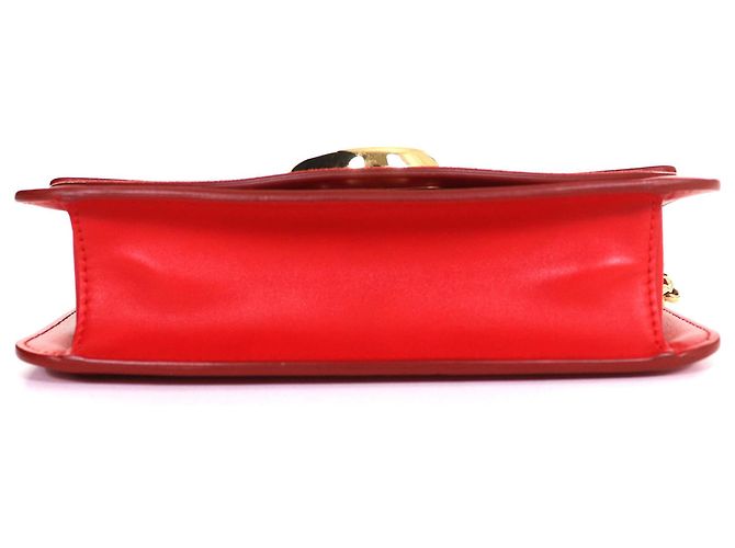 Borsa a Spalla in Pelle Suede Chloé C Logo Rosso - vista 6