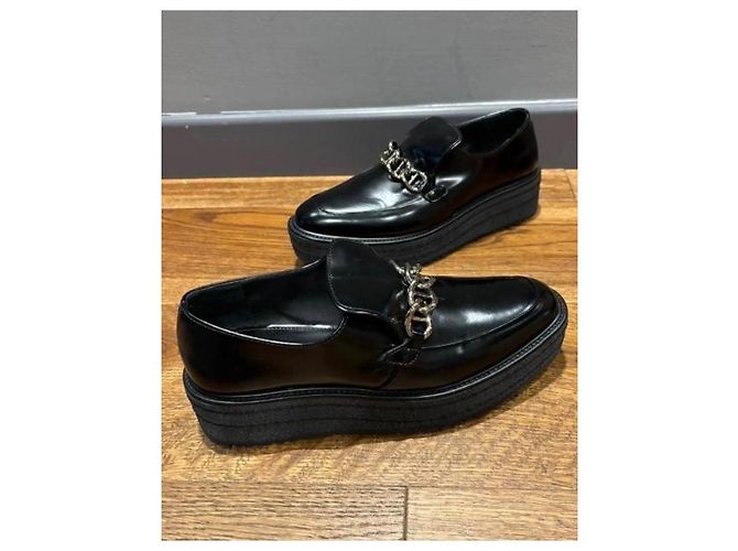 Prada Cioccolato Pelle Nera 39 Nero - vista 10