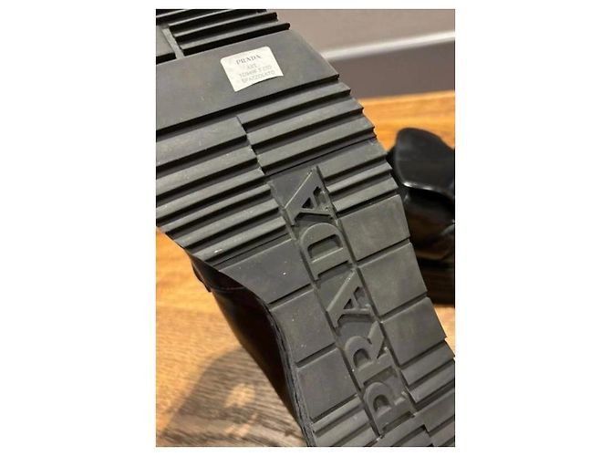 Prada Cioccolato Pelle Nera 39 Nero - vista 4