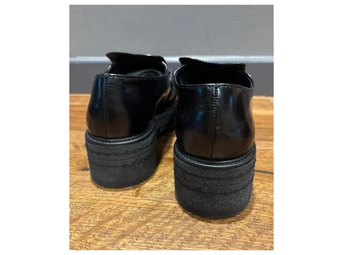 Prada Cioccolato Pelle Nera 39 Nero - vista 7