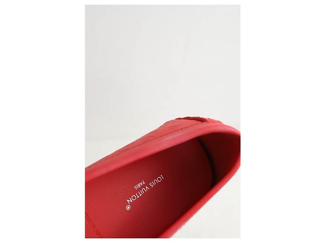 Louis Vuitton Mocassini in pelle rossi Rosso - vista 5